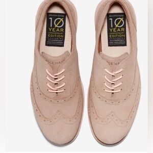 Cole Haan Original Grand anniversary ed. wingtip oxford -crimini & seashell pink